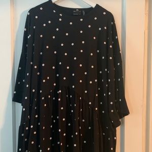 ASOS Curve  Polka Dot Tshirt Dress